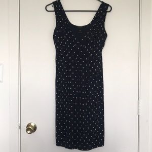 V-neck Ann Taylor polka dot dress